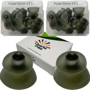 Phonak Power Dome - Compatible with Phonak Hearing Aids - Secure Fit - Strong Amplification - Comfortable for Daily Use - Large 2 Pack