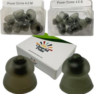 Phonak Power Dome - Compatible with Phonak Hearing Aids - Secure Fit - Strong Amplification - Comfortable for Daily Use - Medium 2 Pack