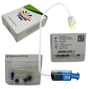 Original Phonak Receiver 4.0 M, 3 Pin Hearing Aid Receiver, Compatible with Phonak Audéo Marvel, Paradise & Lumity Life Hearing Aids, Medium Power Replacement - 2M Left (Blue) [054-0805]