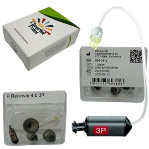 Original Phonak Receiver 4.0 P, 3 Pin Hearing Aid Receiver, Compatible with Phonak Audéo Marvel, Paradise & Lumity Life Hearing Aids, High Power Replacement - 3P Right (Red) [054-0819]