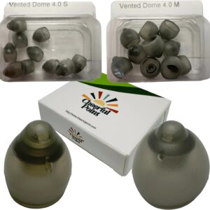 Phonak Vented Hearing Aid Domes 4.0 – Compatible with Phonak Marvel, Paradise, Lumity RIC Devices – Open Fit – Original Phonak Replacements - Small & Medium 2 Pack
